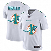 Nike Dolphins 1 Tua Tagovailoa White Shadow Logo Limited Jersey Yhua,baseball caps,new era cap wholesale,wholesale hats